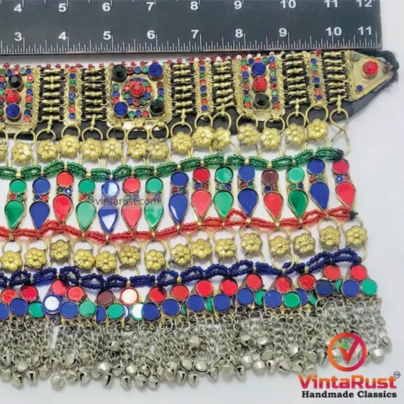 Colorful Choker Necklace, Boho Statement Necklace, Boho Chic Necklace - Picture 10 of 11